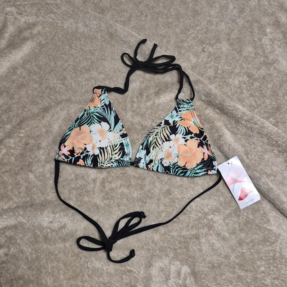 Lascana Venus Tropical Floral Triangle Bikini Top Size B 32c/34b/36a